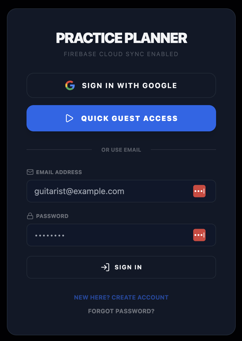 Authentication Screen